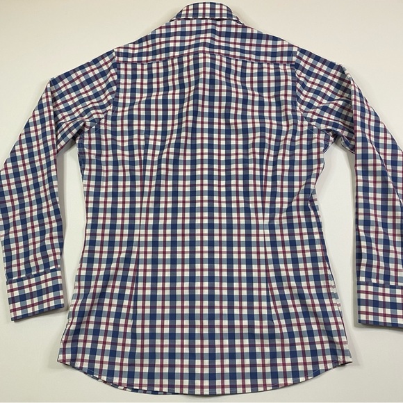 State & Liberty Button Down Shirt Men’s Small Preppy Plaid Stretch Lightweight - Picture 7 of 8